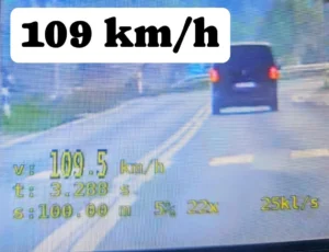 Policyjna kontrola drogowa w powiecie piskim – wykroczenia i mandaty za prędkość i wyprzedzanie
