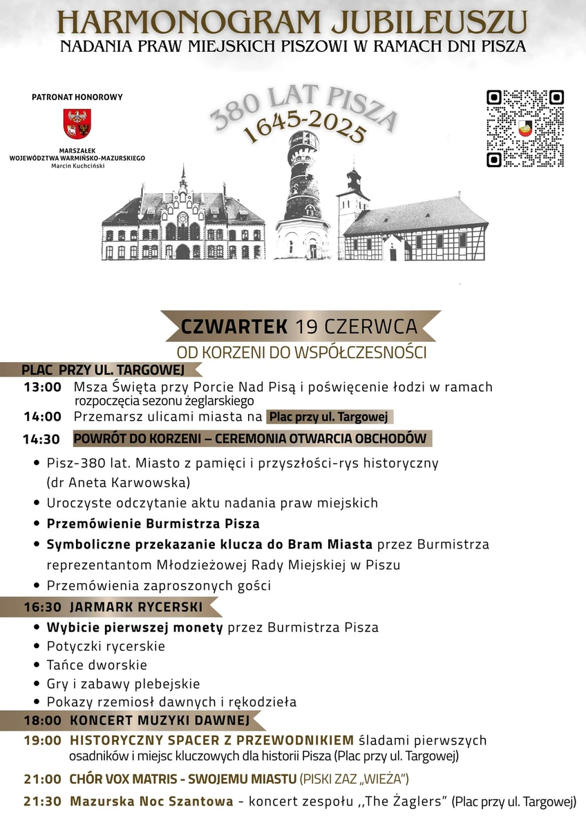 Harmonogram Dni Pisza 2025 – czwartek i piątek