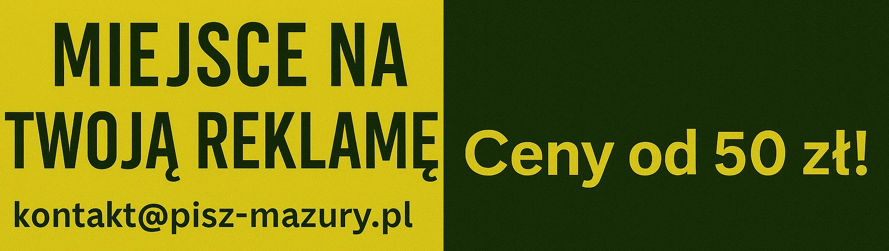 reklama na portalu pisz mazury